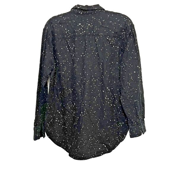 Madewell Oversized Ex-Boyfriend Shirt In Star Print Button Down Women's Size M - Picture 6 of 16